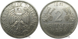 Allemagne - RFA - 2 Deutsche Mark 1951 D - TTB/XF45 - Mon0875 - 2 Marcos