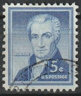 James Monroe, Président Des États Unis. Timbre Oblitéré 1954 N° 590 - 2a. 1941-1960 Oblitérés