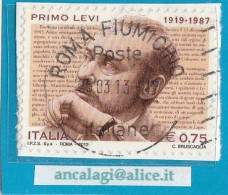 USATI ITALIA 2012 - Ref.1230 "PRIMO LEVI" 1 Val. - - 2011-20: Usados