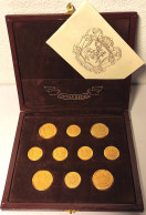 CHIVAS REGAL SCOTCH WHISKEY BLAZER BUTTON BOTTONI BOUTONS GOLD PLATED LOT OF 10 IN ORIGINAL BOX - Alcools