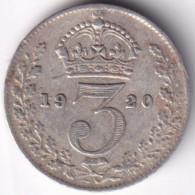 United Kingdom - Britain KM-813 Or 813a 3 Pence 1920 - Autres & Non Classés