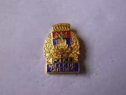 Pins BLASON POLICE VILLE DE QUEBEC - Polizei