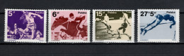 Poland 1983 Olympic Games, Equestrian, Football Soccer, Athletics Set Of 4 MNH - Estate 1984: Los Angeles