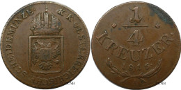 Autriche - Empire - François Ier / Franz I. - 1/4 Kreuzer 1816 A - TTB/XF45 - Mon6483 - Autriche