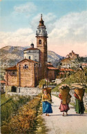 13797884 Carona Lago Di Lugano TI Motiv Mit Kirche Monte San Salvatore Kuenstler - Autres & Non Classés