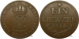 Autriche - Empire - François Ier / Franz I. - 1 Kreuzer 1816 A - TTB/XF45 - Mon5748 - Autriche
