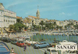 SANARY, LE PORT ET SES BATEAUX, HOTEL DE LA TOUR, VOITURES ANNEE 60 COULEUR REF 15827 - Sanary-sur-Mer