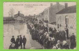 85 - NOIRMOUTIER - LA GUÉRINIÈRE - PROCESSION DE MISSION Mars 1912 - Rareté - ATTENTION Voir Pli Signalé Verso - Ile De Noirmoutier