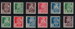 Algerie - YV 184 à 195 N** MNH Luxe Complete Cote 8 Euros - Nuevos