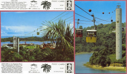 Singapore Cable Cars Mt Faber Mount Harbour Sentosa 1970's_KRUGER 88 025.142 267807 S.ABDUL MAJEED+CO_UNC_CPSM_cpc - Singapour