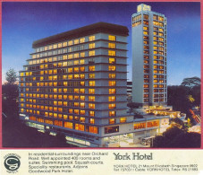 Singapore York Hotel Goodwood Park, Vintage +/- 1982_CPSM_cpc - Singapur