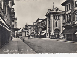 SAN DONÀ DI PIAVE-VENEZIA-CORSO S. TRENTIN CARTOLINA VERA FOTO-VIAGG. IL 11-7-1955 - Venezia (Venice)