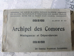 Carnet Complet 20 Cpa Archipel Des Comores Madagascar Et Dépendances Anjouan Mayotte Moheli - Mayotte