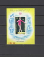 Romania 1984 Olympic Games Los Angeles, Space, Gymnastics S/s Imperf. MNH - Sommer 1984: Los Angeles