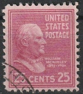 William Mckinley, Président Des États Unis. Timbre Oblitéré 1938 N° 394 - 1a. 1918-1940 Afgestempeld