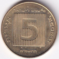 Israel KM-194 5 Agorot 1988 / 5748 - Israël