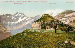 13795700 Ebenalp 1641m AI Aussicht Gegen Altmann Saentis Und Schaefler Bergwelt  - Autres & Non Classés