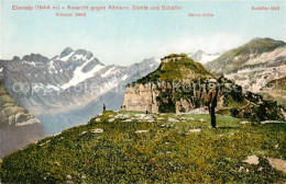 13795698 Ebenalp 1641m AI Aussicht Gegen Altmann Saentis Und Schaefler Bergwelt  - Autres & Non Classés