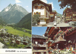 *CPM - SUISSE - VALAIS - EVOLENE - Le Village Dans Le Val D'Hérens - Multivues - Evolène