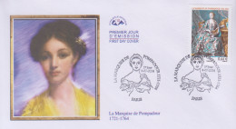 Enveloppe   FDC  1er  Jour    FRANCE    La  Marquise  De   POMPADOUR    2014 - 2010-2019