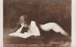 Postcard - Art - J.J. Henner - La Liseuse - Card No.gue64 - VERY GOOD - Zonder Classificatie