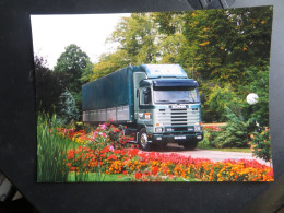 Photo Poids Lourds Camion Scania 113 H 380 - Transporteur  MT M Loire Atlantique  Photo 12/17 Cm Papier Brillant - Non Classificati