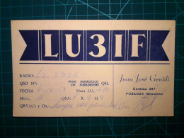 ARGENTINE, Carte QSL (Radio Connection Confirmation) Circulant D'un Radioamateur à L'autre. Région 2 (IARU) - Radio Amateur