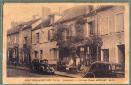 CPA  Vue Très Rare - YVELINES - SAINT NOM LA BRETECHE - RESTAURANT DES GLYCINES - Animation En Terrasse, Automobiles - St. Nom La Breteche