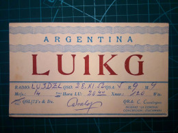 ARGENTINE, Carte QSL (Radio Connection Confirmation) Circulant D'un Radioamateur à L'autre. Région 2 (IARU) - Radio-amateur