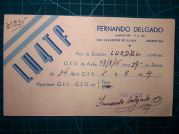 ARGENTINE, Carte QSL (Radio Connection Confirmation) Circulant D'un Radioamateur à L'autre. Région 2 (IARU) - Radio Amateur