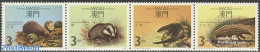 Macao 1988 Endangered Animals 4v [:::] Or [+], Mint NH, Nature - Animals (others & Mixed) - Hedgehog - Ongebruikt