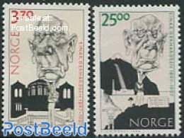 Norway 1997 E. Gerhardsen 2v, Mint NH, History - Politicians - Nuevos