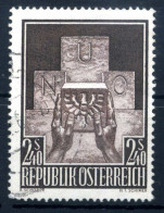 1956 AUSTRIA SET USATO 858 Amissione Dell'Austria Alle Nazioni Unite - Oblitérés