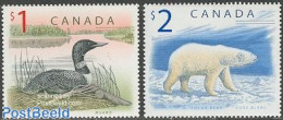 Canada 1998 Definitives, Animals 2v, Mint NH, Nature - Animals (others & Mixed) - Bears - Ducks - Ongebruikt