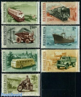 Hungary 1955 Export Transports 7v, Mint NH, Transport - Various - Automobiles - Motorcycles - Railways - Ships And Boa.. - Ongebruikt