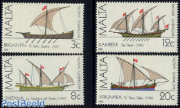 Malta 1982 Ships 4v, Mint NH, Transport - Ships And Boats - Ships