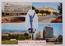 VALJEVO-Ex-Yugoslavia-Vintage Panorama Postcard-Serbia-Srbija-Pozdrav Iz Valjeva-used With Stamp-1980 - Joegoslavië