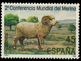 España 1986 Edifil 2839 Sello ** Conferencia Mundial Oveja Merina Michel 2716 Yvert 2450 Spain Stamp Timbre Espagne - Nuevos