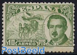 Spain 1945 Stamp Day 1v, Mint NH, Nature - Transport - Horses - Post - Stamp Day - Coaches - Aircraft & Aviation - Unused Stamps