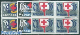 Netherlands 1987 Red Cross 3v Blocks Of 4 [+], Mint NH, Health - Red Cross - Unused Stamps