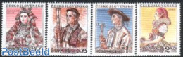 Czechoslovkia 1955 Costumes 4v, Mint NH, Various - Costumes - Andere & Zonder Classificatie