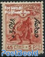 Spain 1938 Red Cross, Airmail Overprint 1v, Unused (hinged), Health - Red Cross - Unused Stamps