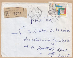 36837# ALGERIE LETTRE RECOMMANDE Obl SIDI MAROUF CONSTANTINE 1967 Pour METZ MOSELLE - Algeria (1962-...)