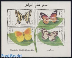 Palestinian Terr. 1998 Butterflies S/s, Mint NH, Nature - Butterflies - Palestine