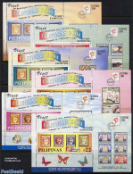 Philippines 2004 Filipinas 2004 6 S/s, Mint NH, Philately - Stamps On Stamps - Briefmarken Auf Briefmarken