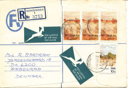 SWA Registered Cover Sent To Denmark Windhoek 3-8-1973 - Africa Del Sud-Ovest (1923-1990)