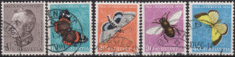 1950 Schweiz Pro Juventute ° Zum:CH J134-J137,Yt:CH 502-506, Mi:CH 551-554, Theophil Sprecher Von Bernegg U. Insekten - Used Stamps