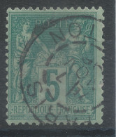 Lot N°82777   N°75, Oblitéré Cachet à Date De PARIS "R.MILTON" - 1876-1898 Sage (Type II)