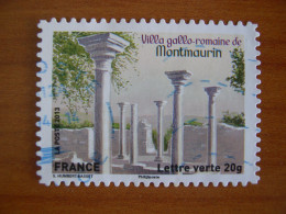 France Obl   N° 876  Cachet Rond Bleu - Usados