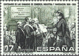 España 1986 Edifil 2845 Sello ** I Centenario De La Creación De Las Cámaras De Comercio, Industria Y Navegación Jura De - Nuevos